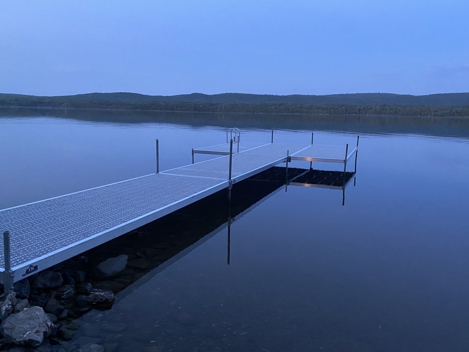 Quai d'aluminium avec pattelage en Thruflow