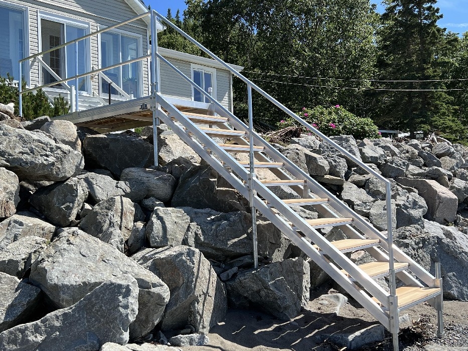 Escalier et terrasse